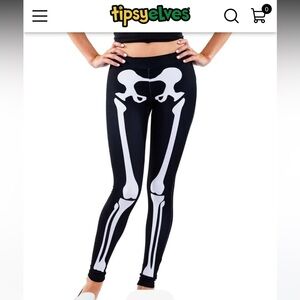 Tipsy Elves • Skeleton Leggings M